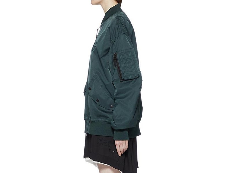 Men's Onitsuka Tiger P Bomber Jackets Green | 8670-VKQUW