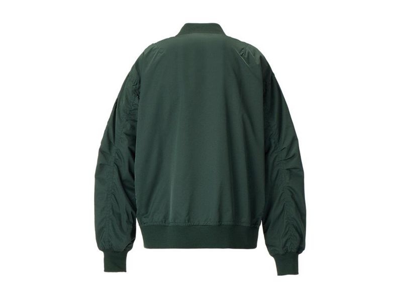 Men's Onitsuka Tiger P Bomber Jackets Green | 8670-VKQUW