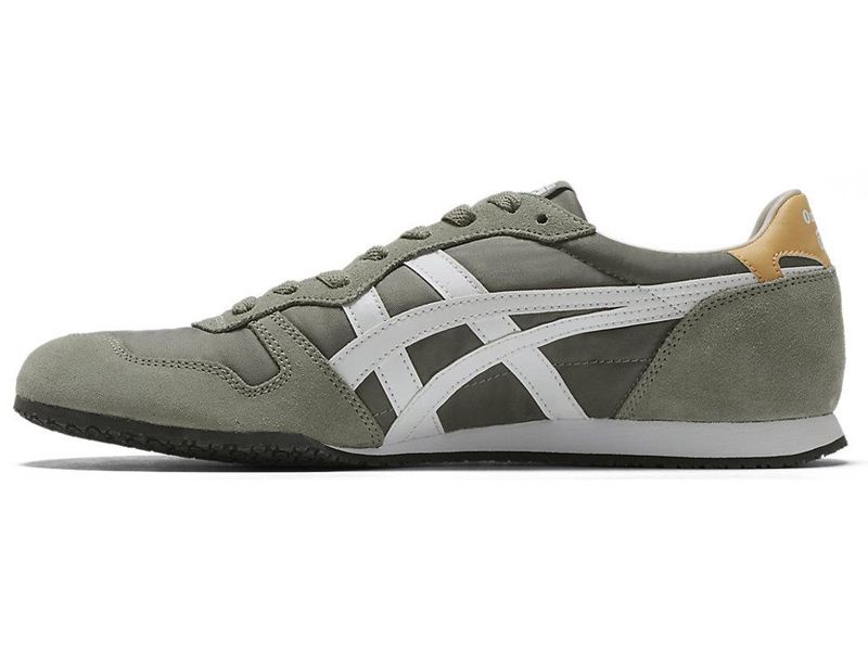 Men's Onitsuka Tiger Serrano Sneakers Green | 6415-YJMZW