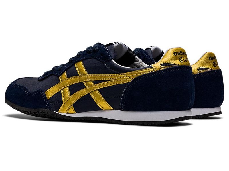 Men's Onitsuka Tiger Serrano Sneakers Navy | 5732-PQDOA