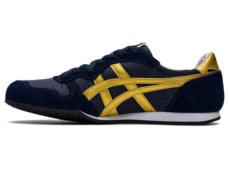 Men's Onitsuka Tiger Serrano Sneakers Navy | 5732-PQDOA