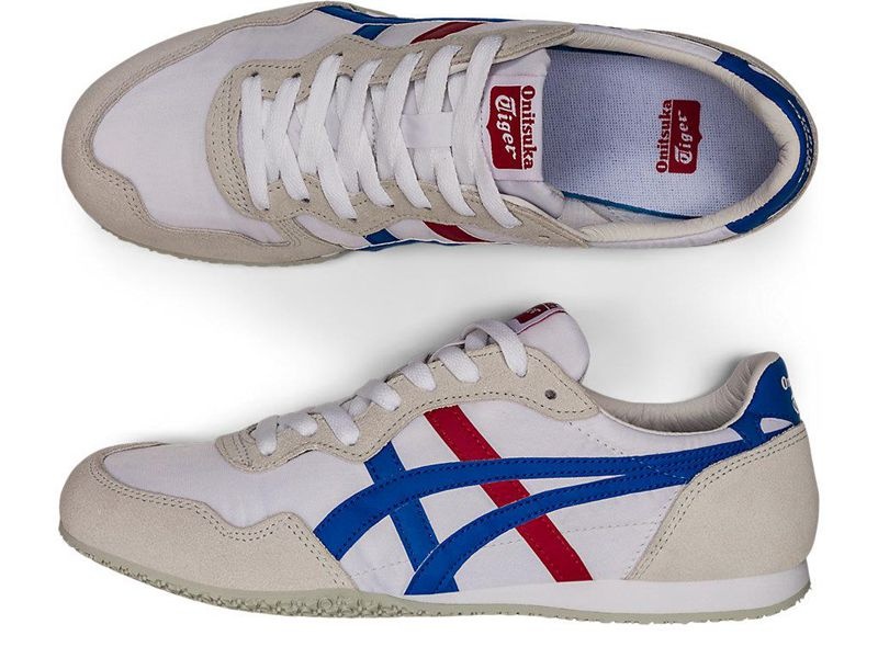 Men's Onitsuka Tiger Serrano Sneakers White | 5106-CFHQX