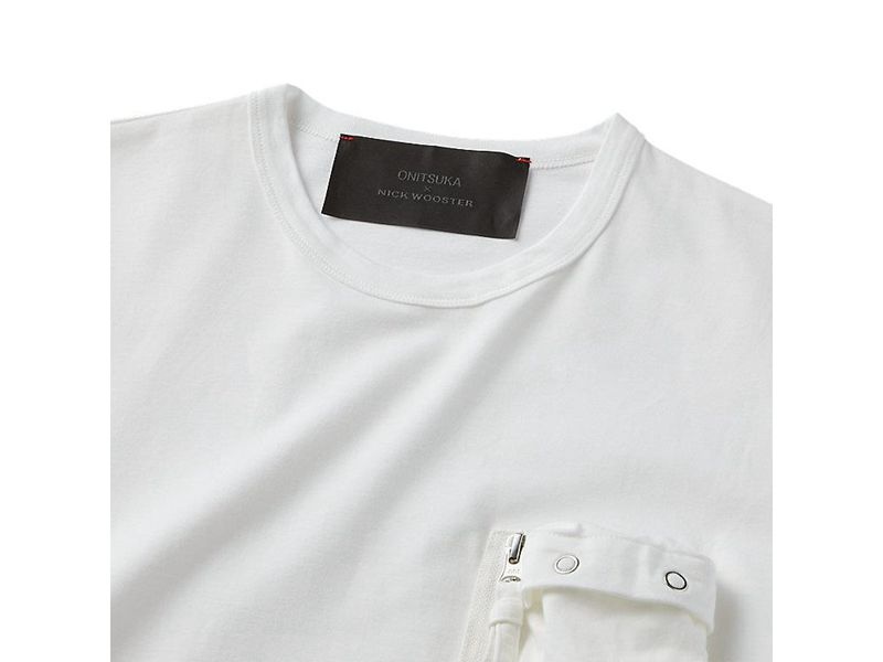 Men's Onitsuka Tiger Ss T Shirts White | 0369-QGIPC