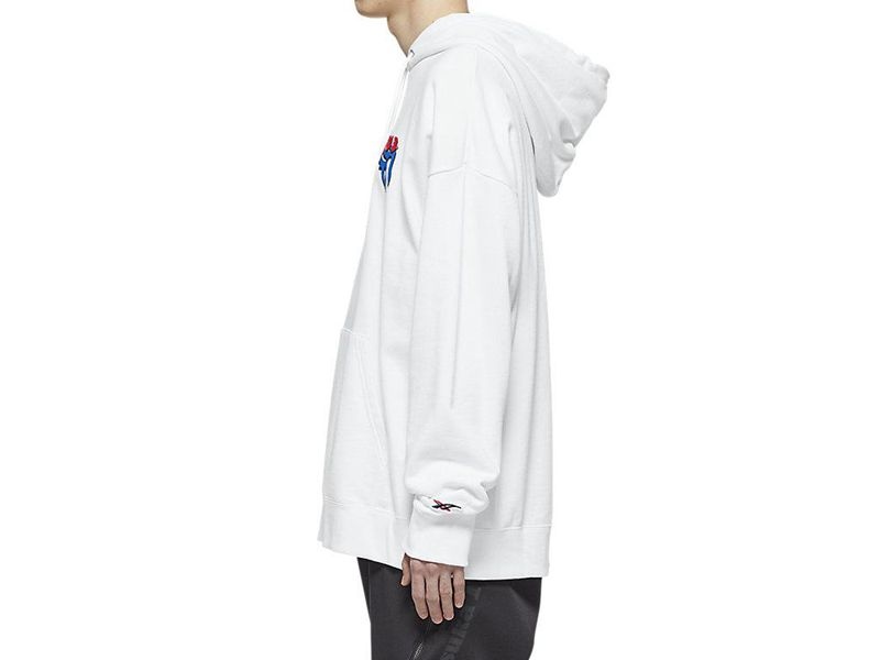 Men's Onitsuka Tiger Top Hoodie White | 0436-RKDAL