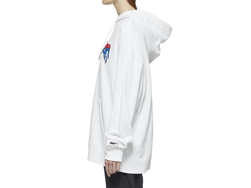 Men's Onitsuka Tiger Top Hoodie White | 0436-RKDAL