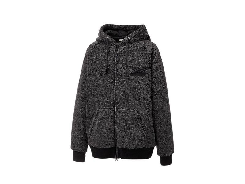 Men's Onitsuka Tiger Zip-up Hoodie Black | 9260-JPXEW