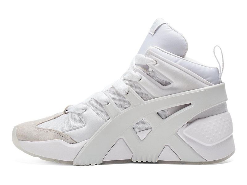 Women's Onitsuka Tiger Big Logo Trainer Puffed Boots White | 4729-NYRXB