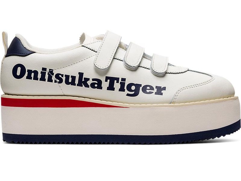 Women\'s Onitsuka Tiger Delegation Chunk W Sneakers White | 9065-KRBNG