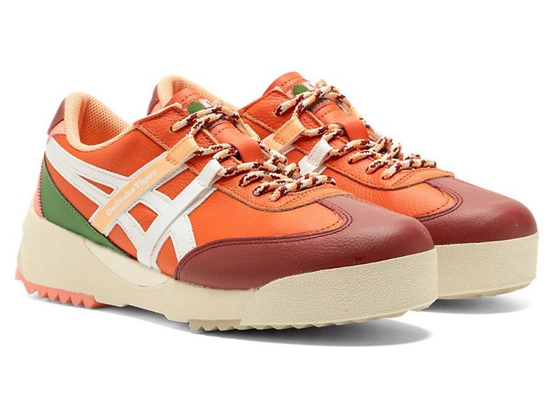 Women's Onitsuka Tiger Delegation Ex Sneakers Orange | 0486-DQXRF