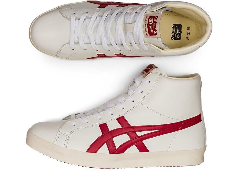 Women's Onitsuka Tiger Fabre Hi Nm Boots White | 6798-BUNLZ