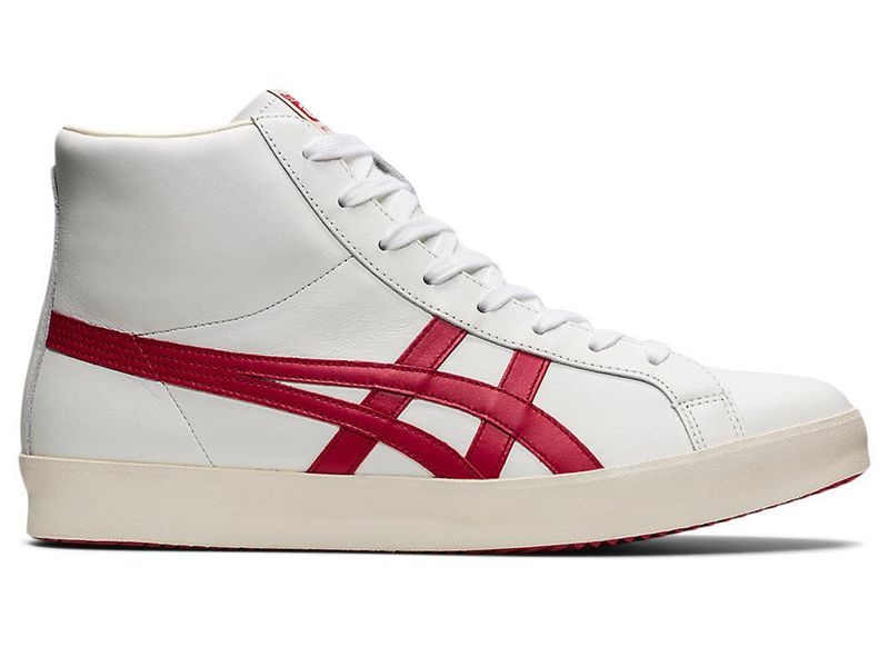 Women\'s Onitsuka Tiger Fabre Hi Nm Boots White | 6798-BUNLZ