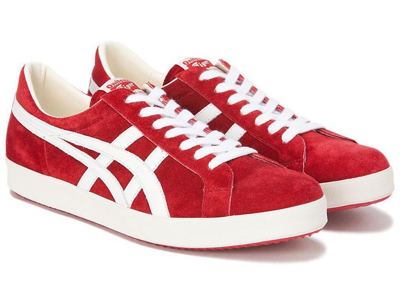 Women's Onitsuka Tiger Fabre Nm Sneakers Red | 2103-WIYTM