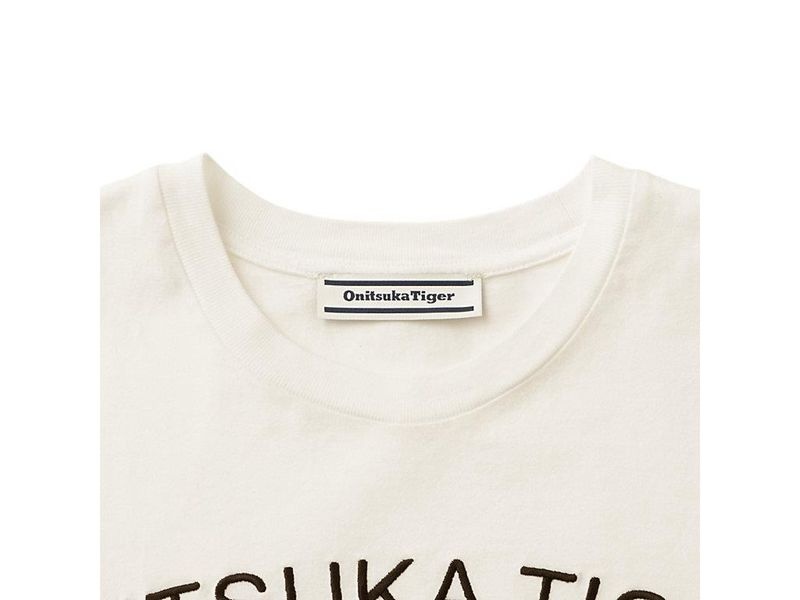 Women's Onitsuka Tiger Graphic T Shirts White | 0149-OIXCW