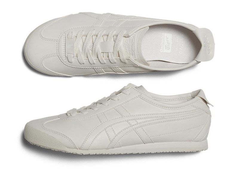 Women's Onitsuka Tiger Mexico 66 Cactful Sneakers White | 9607-TYLBZ