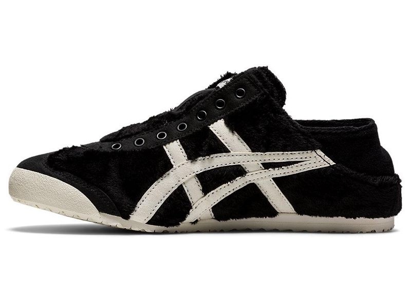 Women's Onitsuka Tiger Mexico 66 Paraty Sneakers Black | 1850-QNAHX