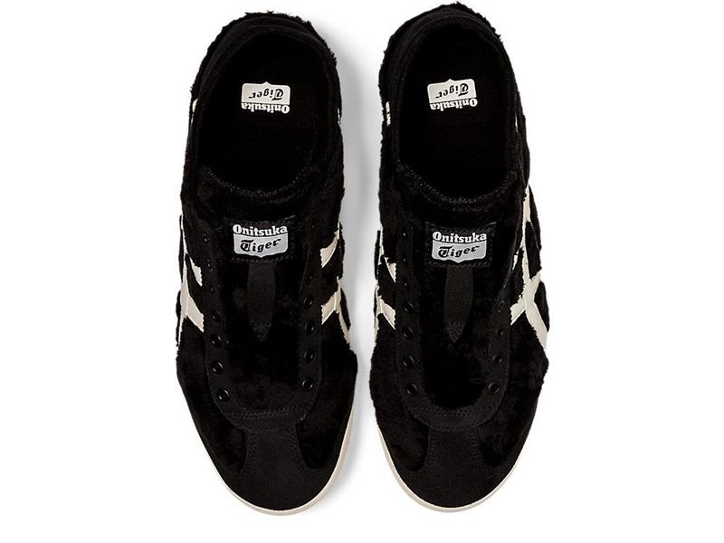 Women's Onitsuka Tiger Mexico 66 Paraty Sneakers Black | 1850-QNAHX