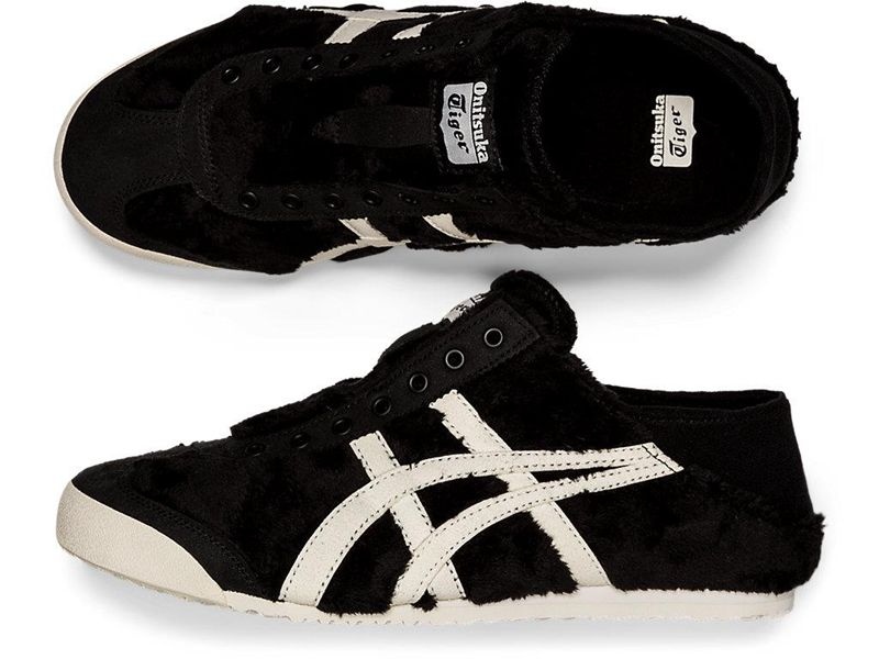 Women's Onitsuka Tiger Mexico 66 Paraty Sneakers Black | 1850-QNAHX