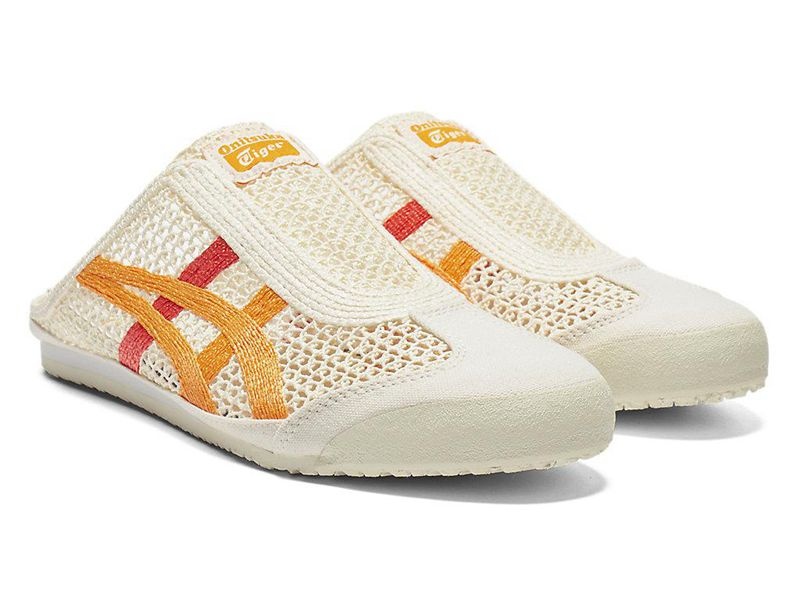 Women's Onitsuka Tiger Mexico 66 Sabot Sandals White | 7846-YGSVX