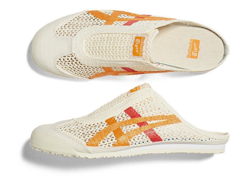 Women's Onitsuka Tiger Mexico 66 Sabot Sandals White | 7846-YGSVX