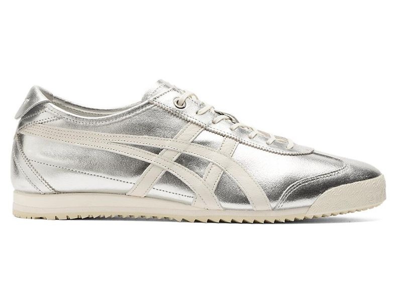 Women\'s Onitsuka Tiger Mexico 66® Sd Sneakers Silver | 8492-GPUYS