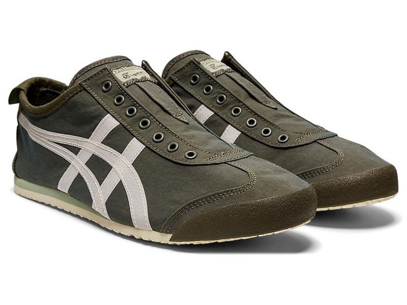 Women's Onitsuka Tiger Mexico 66® Slip-on Sneakers Green | 2816-TGRHK