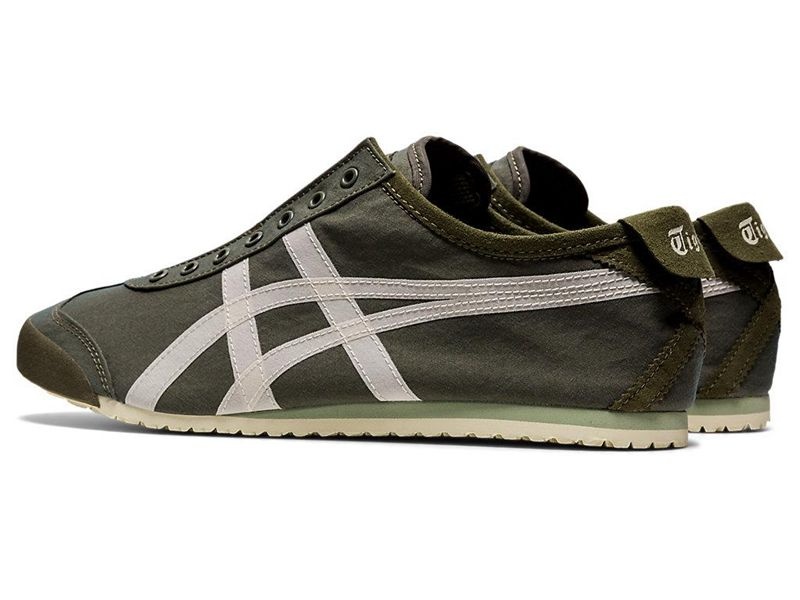 Women's Onitsuka Tiger Mexico 66® Slip-on Sneakers Green | 2816-TGRHK