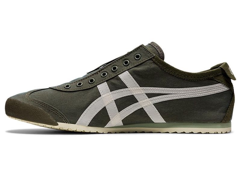 Women's Onitsuka Tiger Mexico 66® Slip-on Sneakers Green | 2816-TGRHK