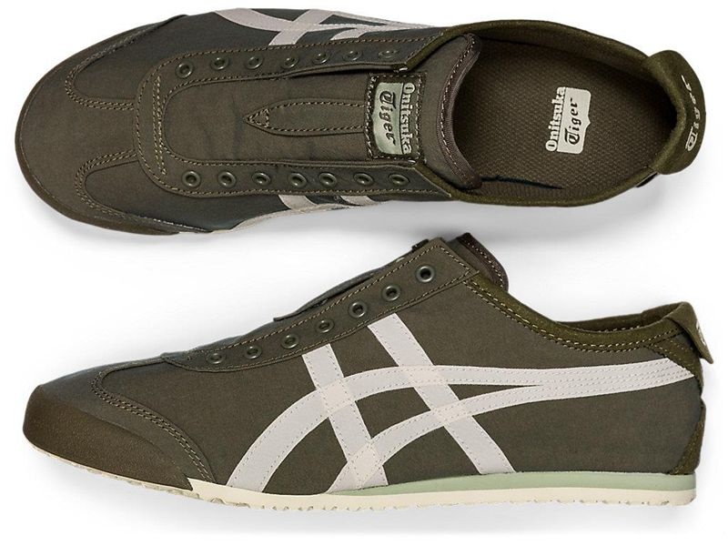 Women's Onitsuka Tiger Mexico 66® Slip-on Sneakers Green | 2816-TGRHK