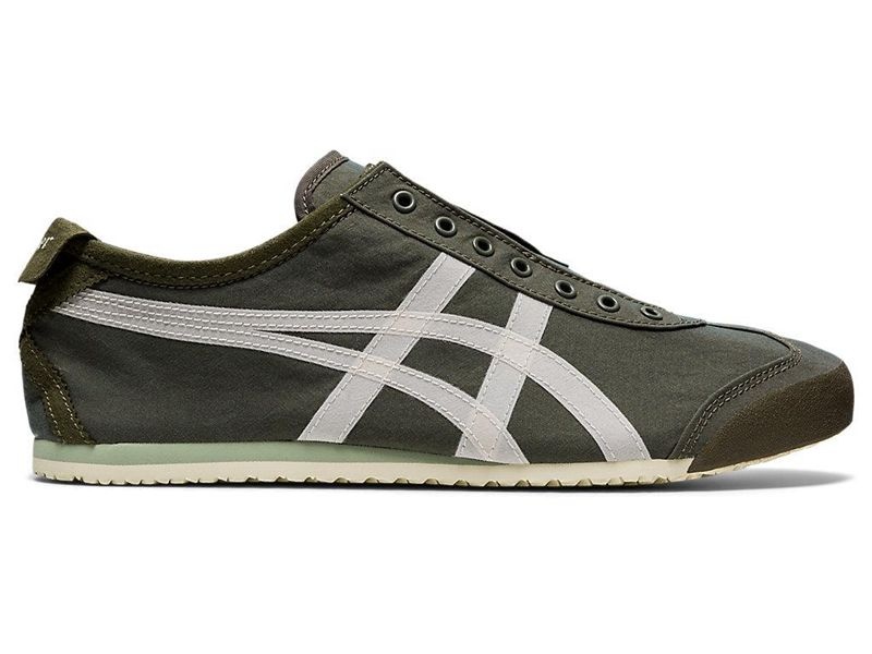 Women\'s Onitsuka Tiger Mexico 66® Slip-on Sneakers Green | 2816-TGRHK