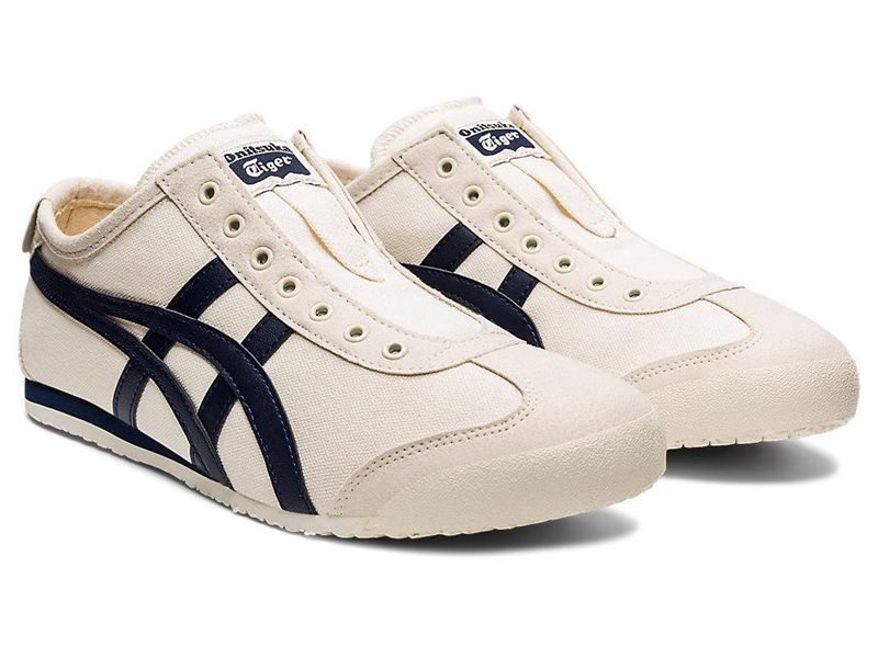 Women's Onitsuka Tiger Mexico 66 Slip-on Sneakers White | 2578-WZJSO