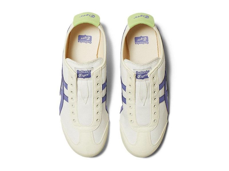 Women's Onitsuka Tiger Mexico 66 Slip-on Sneakers White | 4905-LIRGA