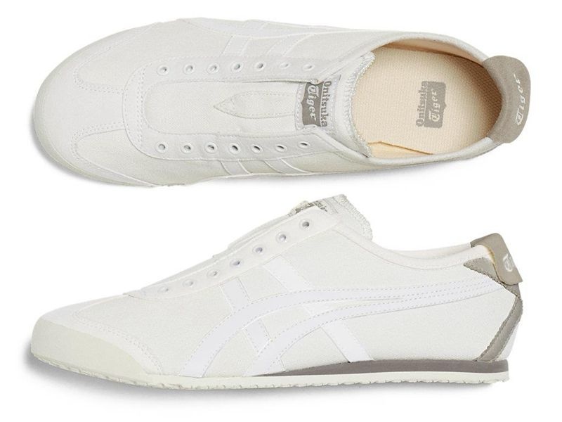 Women's Onitsuka Tiger Mexico 66 Slip-on Sneakers White | 6390-XJYNQ