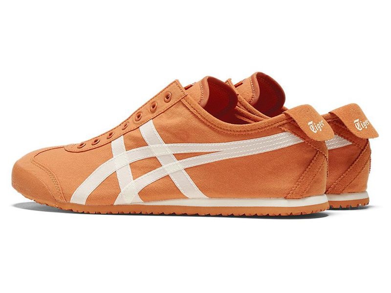 Women's Onitsuka Tiger Mexico 66® Slip-on Sneakers Orange | 9381-TNFWM