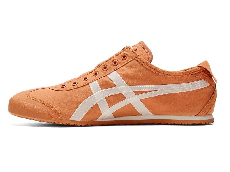 Women's Onitsuka Tiger Mexico 66® Slip-on Sneakers Orange | 9381-TNFWM