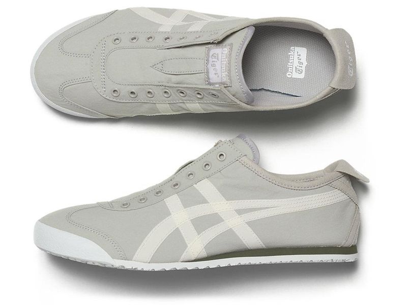 Women's Onitsuka Tiger Mexico 66® Slip-on Sneakers Grey | 2596-QNILK