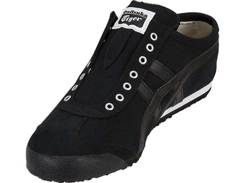 Women's Onitsuka Tiger Mexico 66® Slip-on Sneakers Black | 4782-TQDJC