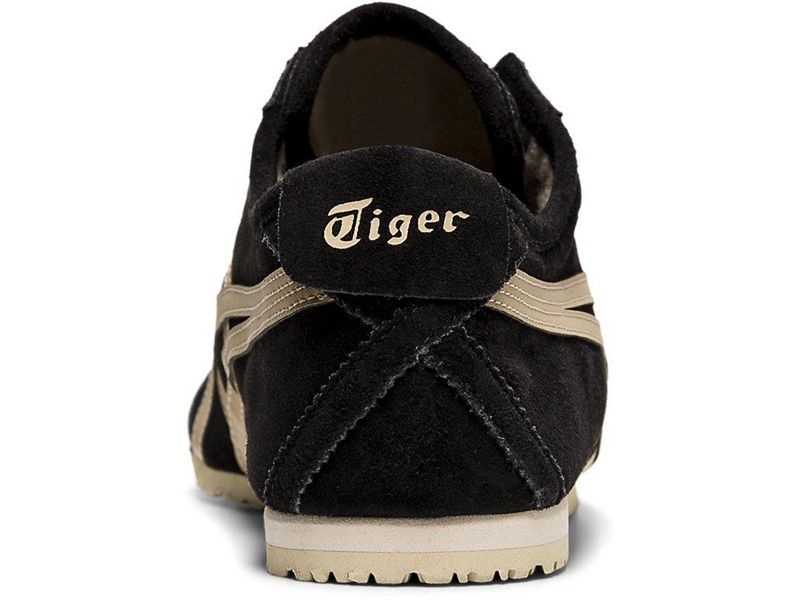 Women's Onitsuka Tiger Mexico 66 Slip-on Sneakers Black | 0245-QVDGP