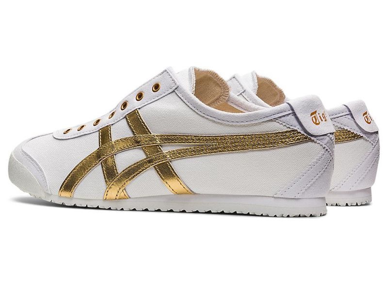 Women's Onitsuka Tiger Mexico 66 Slip-on Sneakers White | 6971-PCQGH