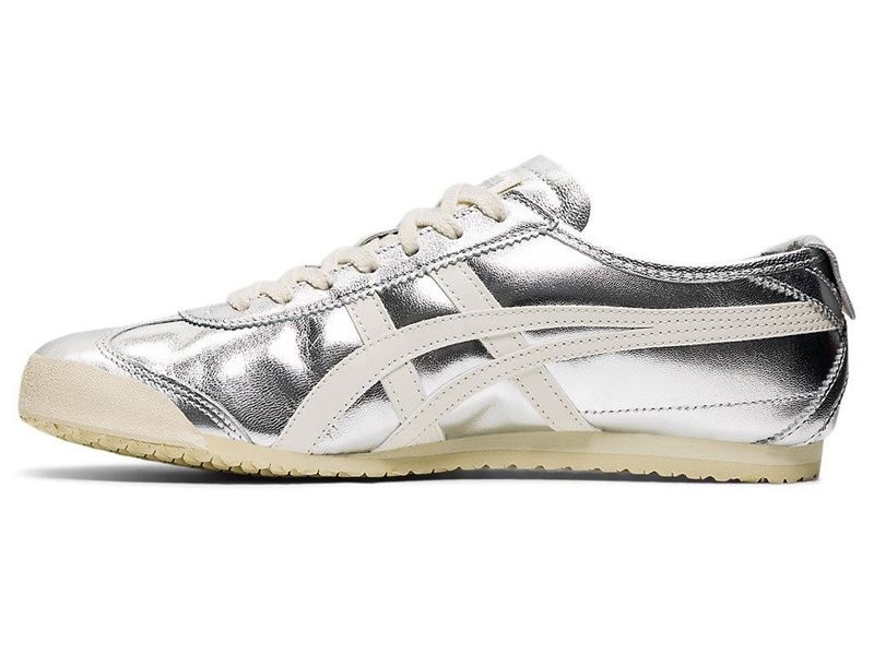 Women's Onitsuka Tiger Mexico 66® Sneakers Silver | 2407-RHZQG