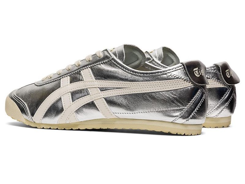 Women's Onitsuka Tiger Mexico 66® Sneakers Silver | 2407-RHZQG