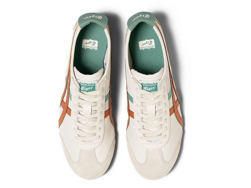 Women's Onitsuka Tiger Mexico 66 Sneakers White | 0854-TXKGZ