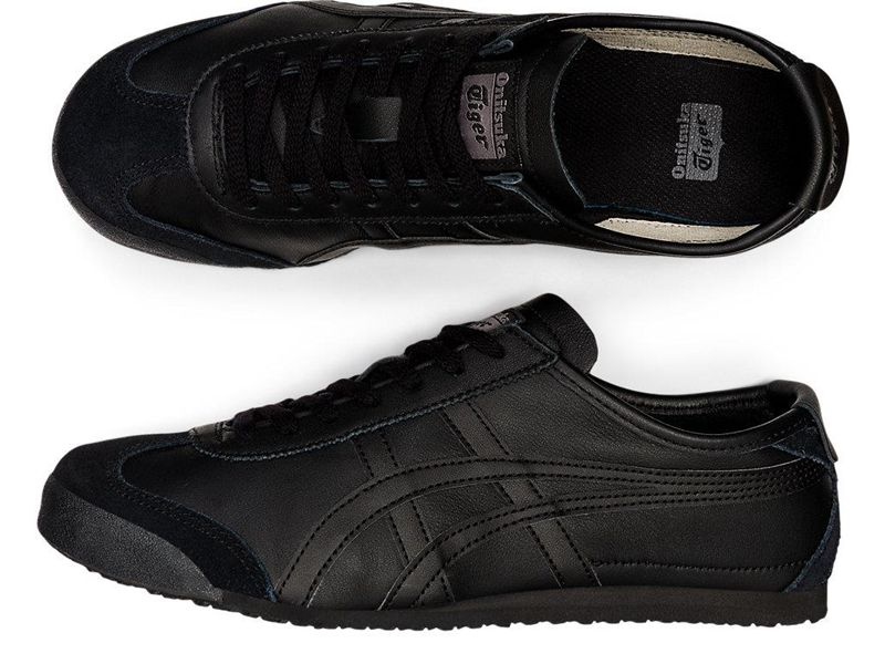 Women's Onitsuka Tiger Mexico 66 Sneakers Black | 9324-GBVPW