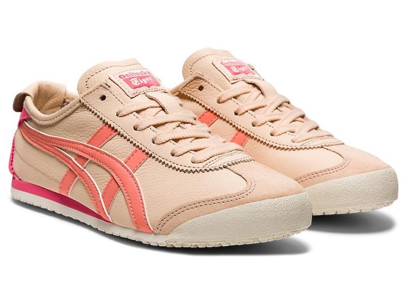 Women's Onitsuka Tiger Mexico 66 Sneakers Beige | 7349-AGDPF