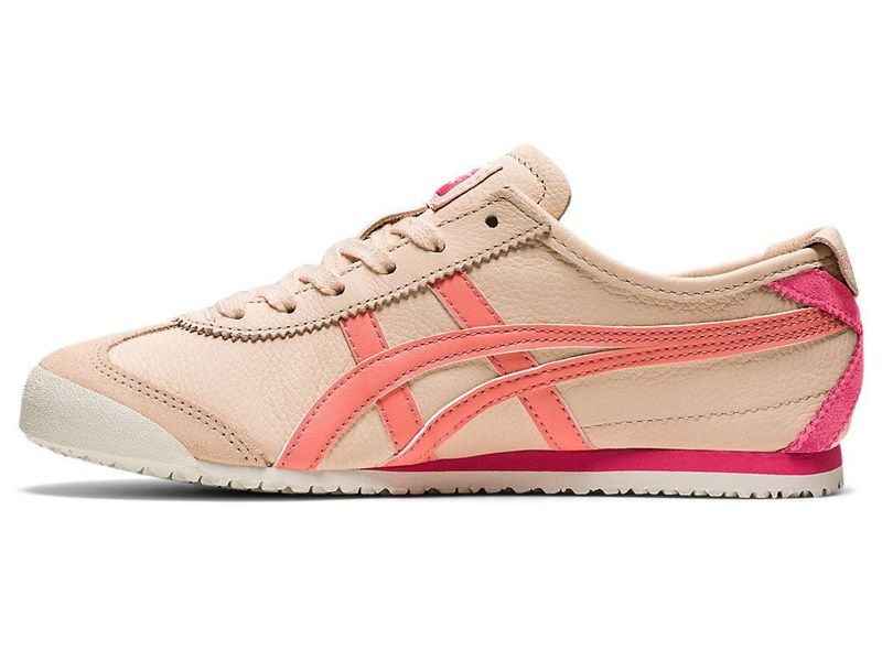 Women's Onitsuka Tiger Mexico 66 Sneakers Beige | 7349-AGDPF