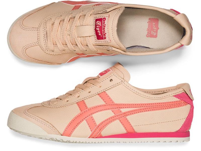 Women's Onitsuka Tiger Mexico 66 Sneakers Beige | 7349-AGDPF