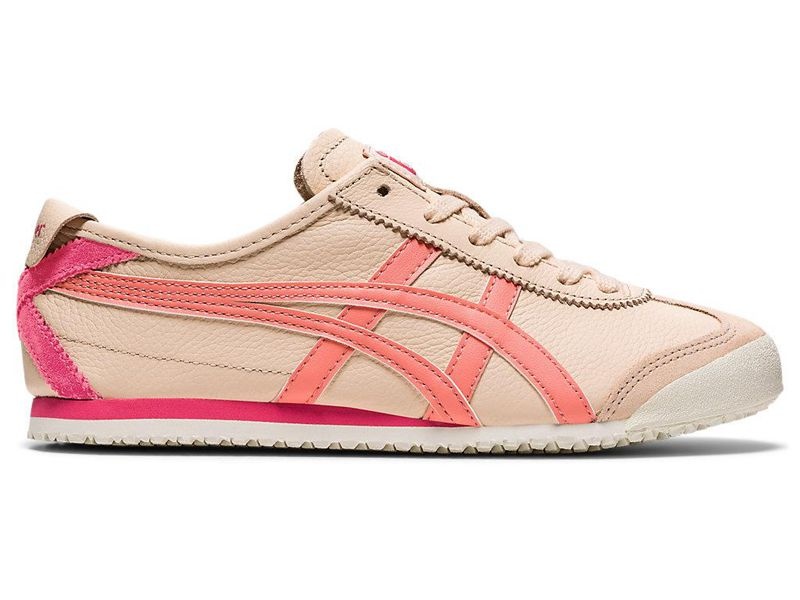 Women\'s Onitsuka Tiger Mexico 66 Sneakers Beige | 7349-AGDPF