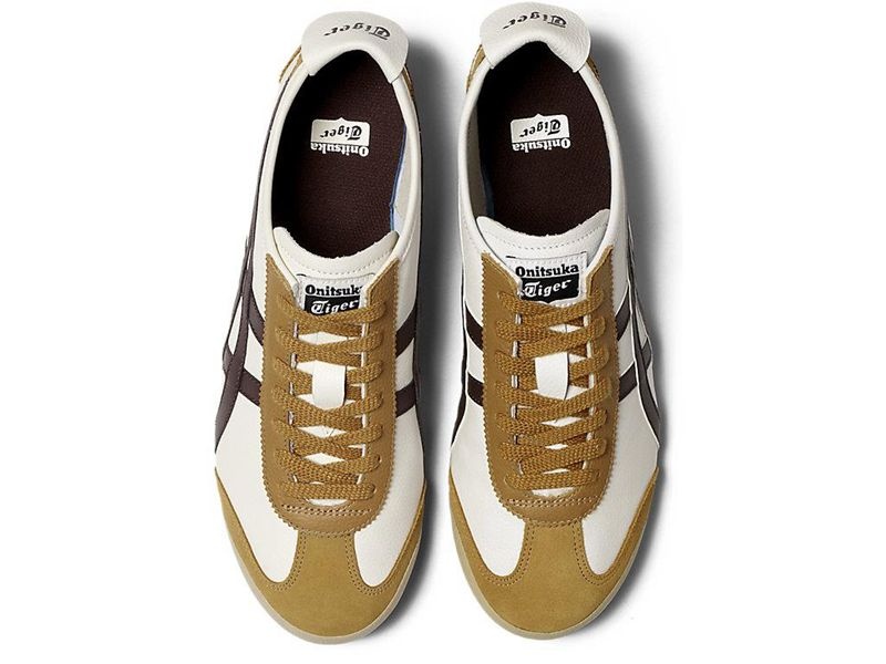 Women's Onitsuka Tiger Mexico 66 Sneakers White | 7819-UMZTL