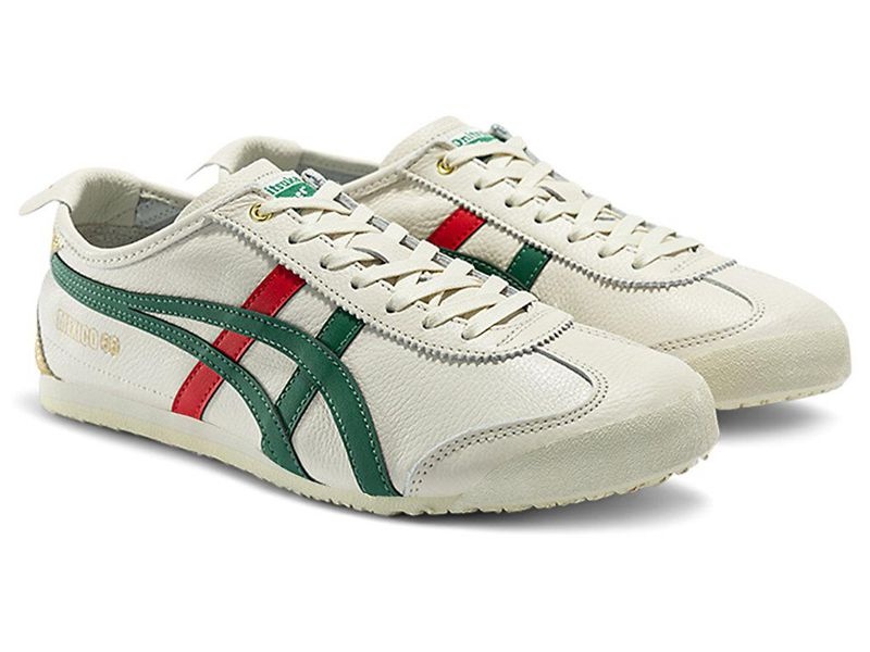 Women's Onitsuka Tiger Mexico 66 Sneakers White | 0328-EPITA