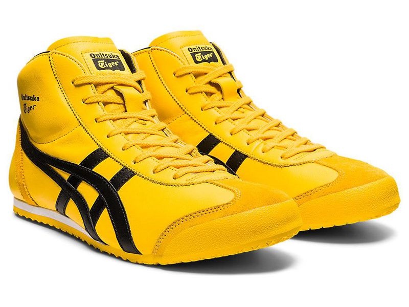 Women's Onitsuka Tiger Mexico Mid Runner Sneakers Yellow | 9548-BNLQV