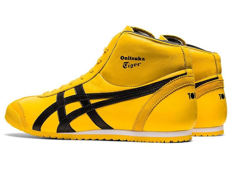 Women's Onitsuka Tiger Mexico Mid Runner Sneakers Yellow | 9548-BNLQV